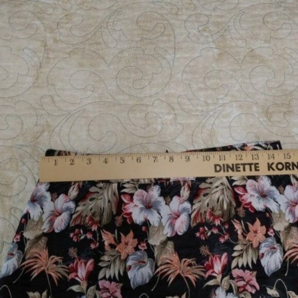 Anthropologie Isla Maude Tropical Floral Jacquard Pencil Skirt M - Picture 11 of 13
